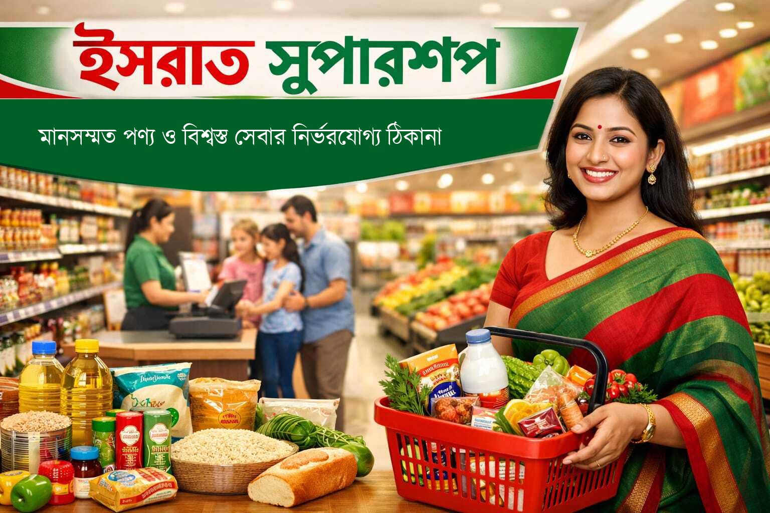 ইসরাত সুপারশপ – মানসম্মত পণ্য ও বিশ্বস্ত সেবার নির্ভরযোগ্য ঠিকানা
