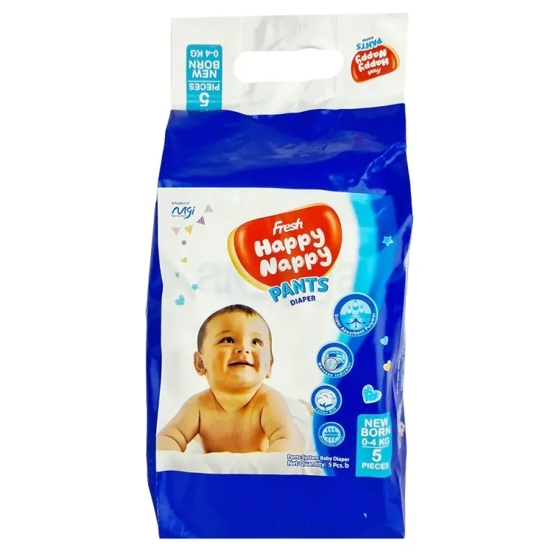Fresh Happy Nappy Pant Diaper New Born (0-4kg) 5Pcs