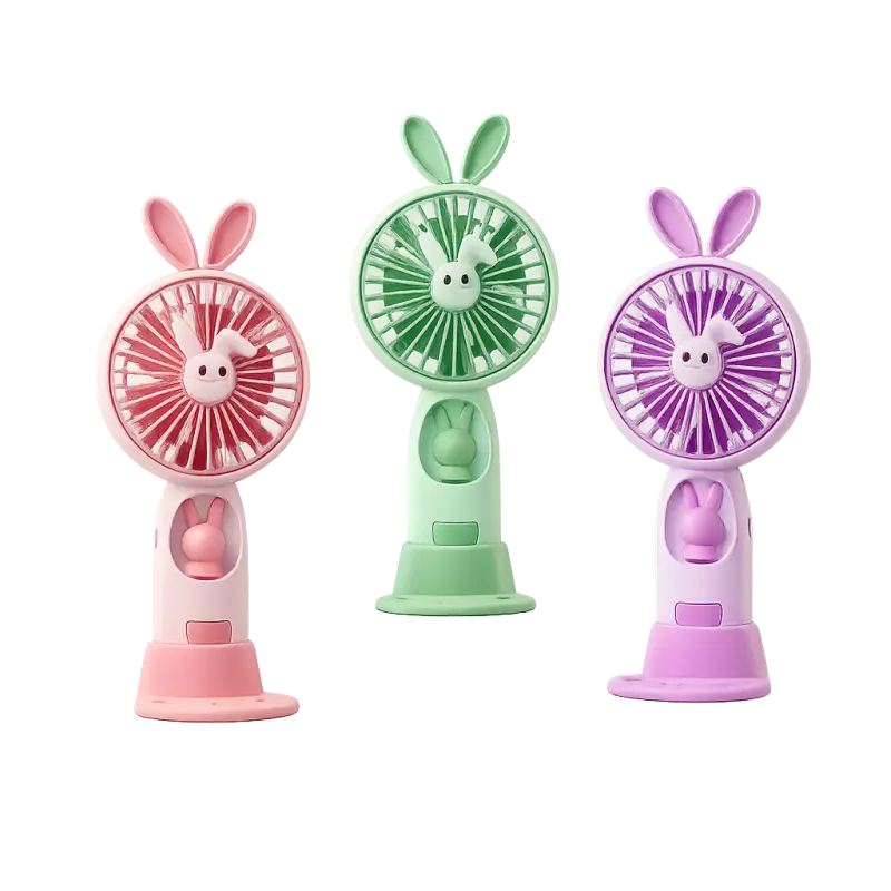 Mini Rechargeable Turbo Fan Mini Fan Cartoon Design Fan New Fan