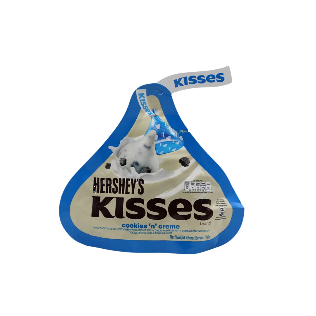 Hersheys Kisses Pouch Cookies and Cream Chocolate 36g.