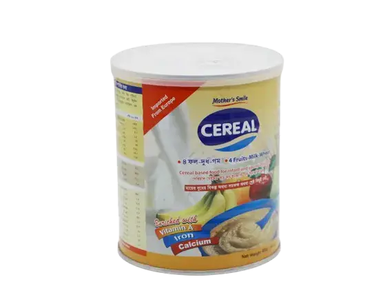 Cereal 4Fruits-Milk-Wheat 400gm Tin