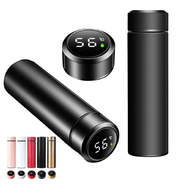 Travel Water Bottle 500ml Smart LED Temperature Display