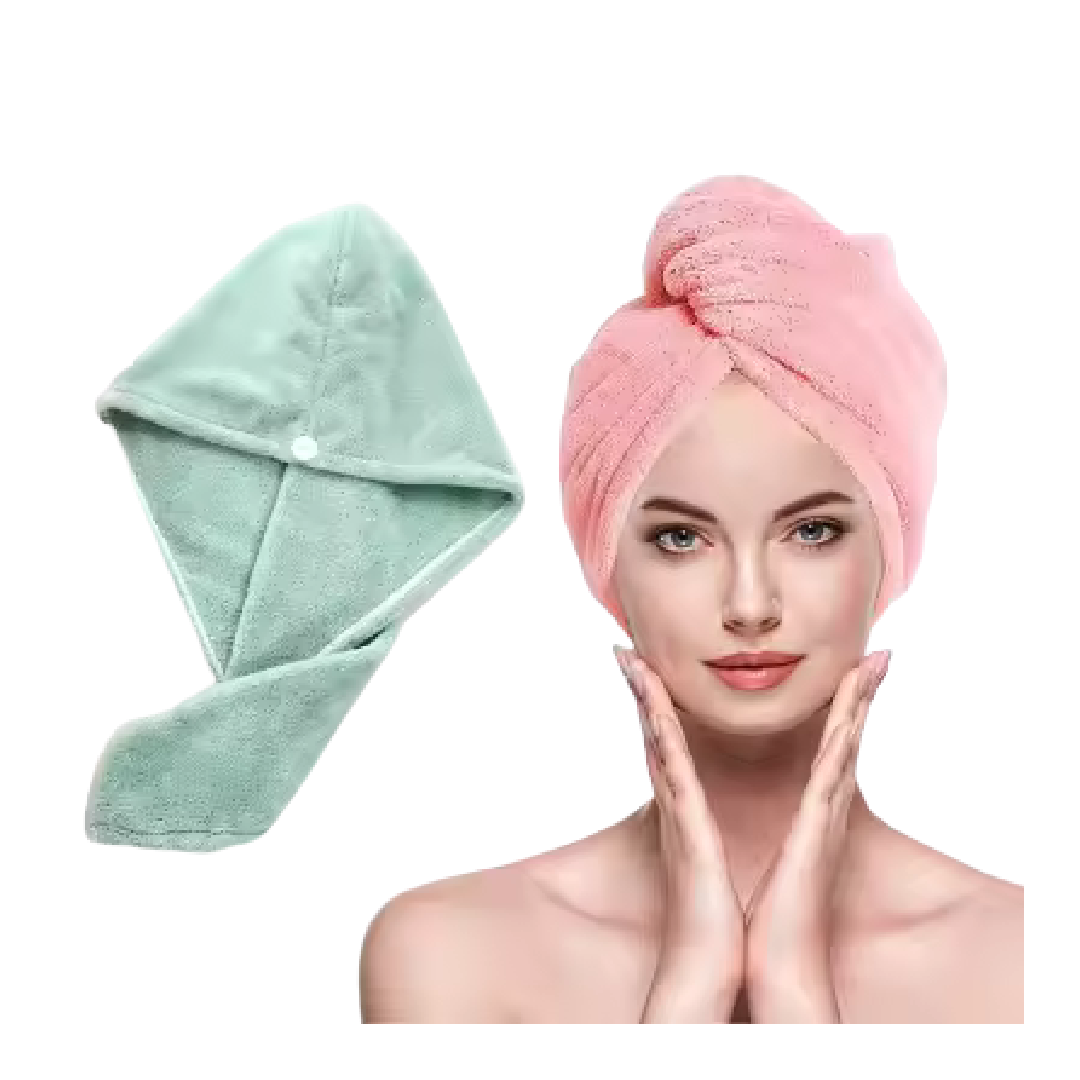 Hair Wrap MicrofiberTowel Drying Shower Head Towels Wrapped Bath Cap Anti Frizz Hair Care Dryer Towel for Women