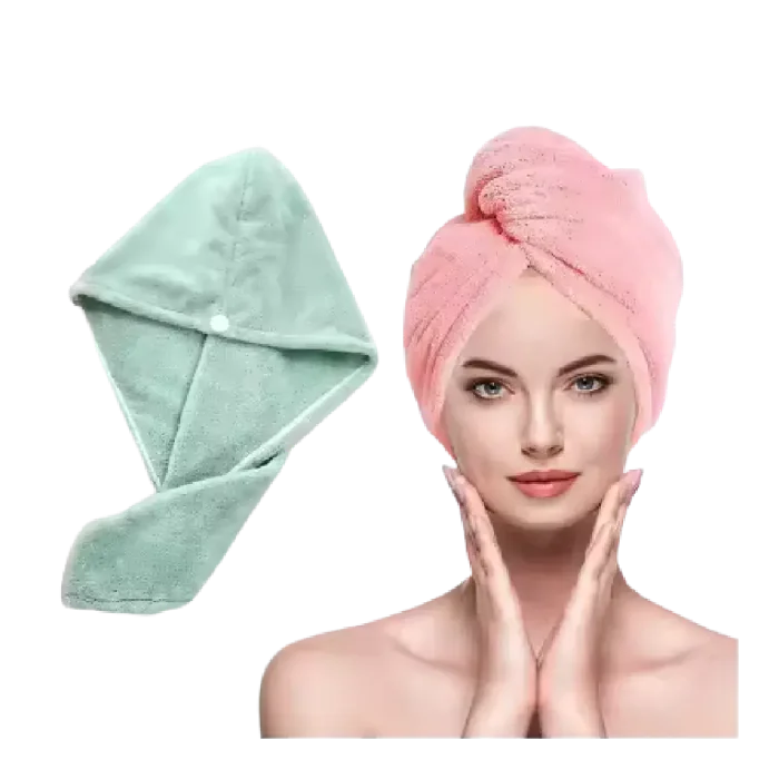Hair Wrap MicrofiberTowel Drying Shower Head Towels Wrapped Bath Cap Anti Frizz Hair Care Dryer Towel for Women