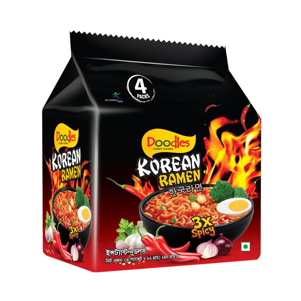 Doodles Korean Ramen 4 Pack