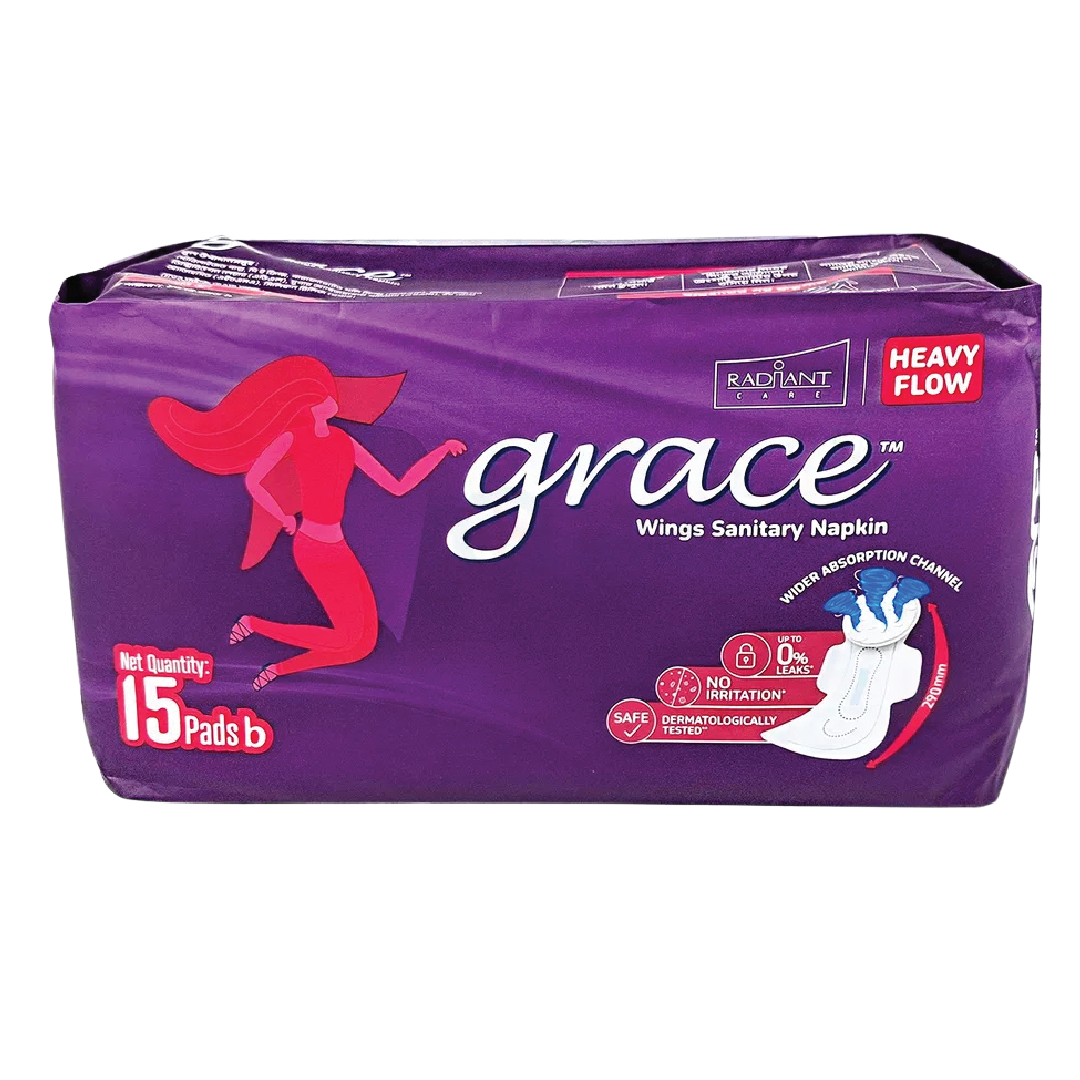 Grace Wings Sanitary Napkin 15pcs pads