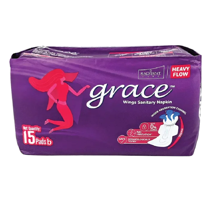 Grace Wings Sanitary Napkin 15pcs pads