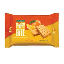 Puffy Bite Orange Cream Biscuits 150g