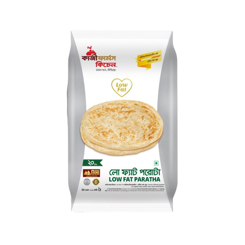 Kazi Farms Low Flat Plain Paratha (20pcs) 1200g