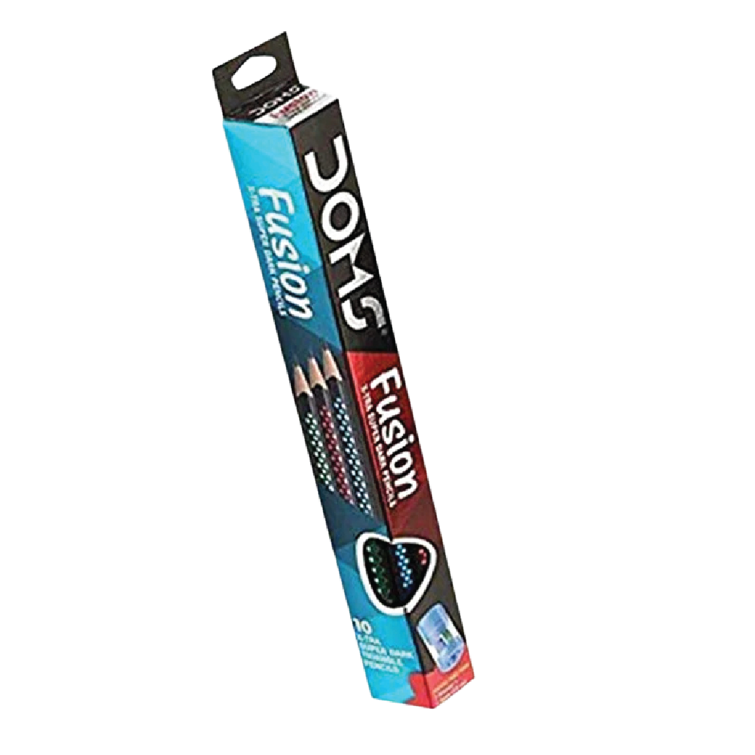 Doms Fusion X-Tra Super Dark Pencil - 10Pc