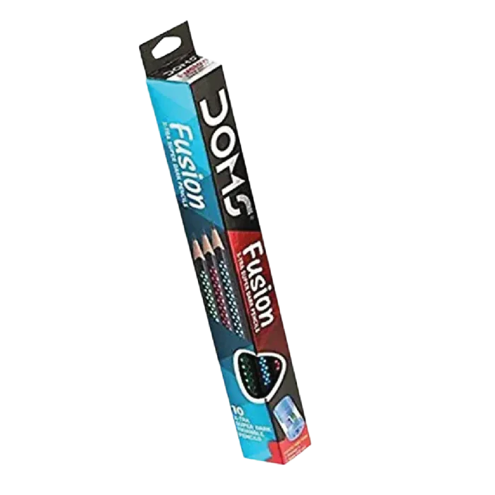 Doms Fusion X-Tra Super Dark Pencil - 10Pc