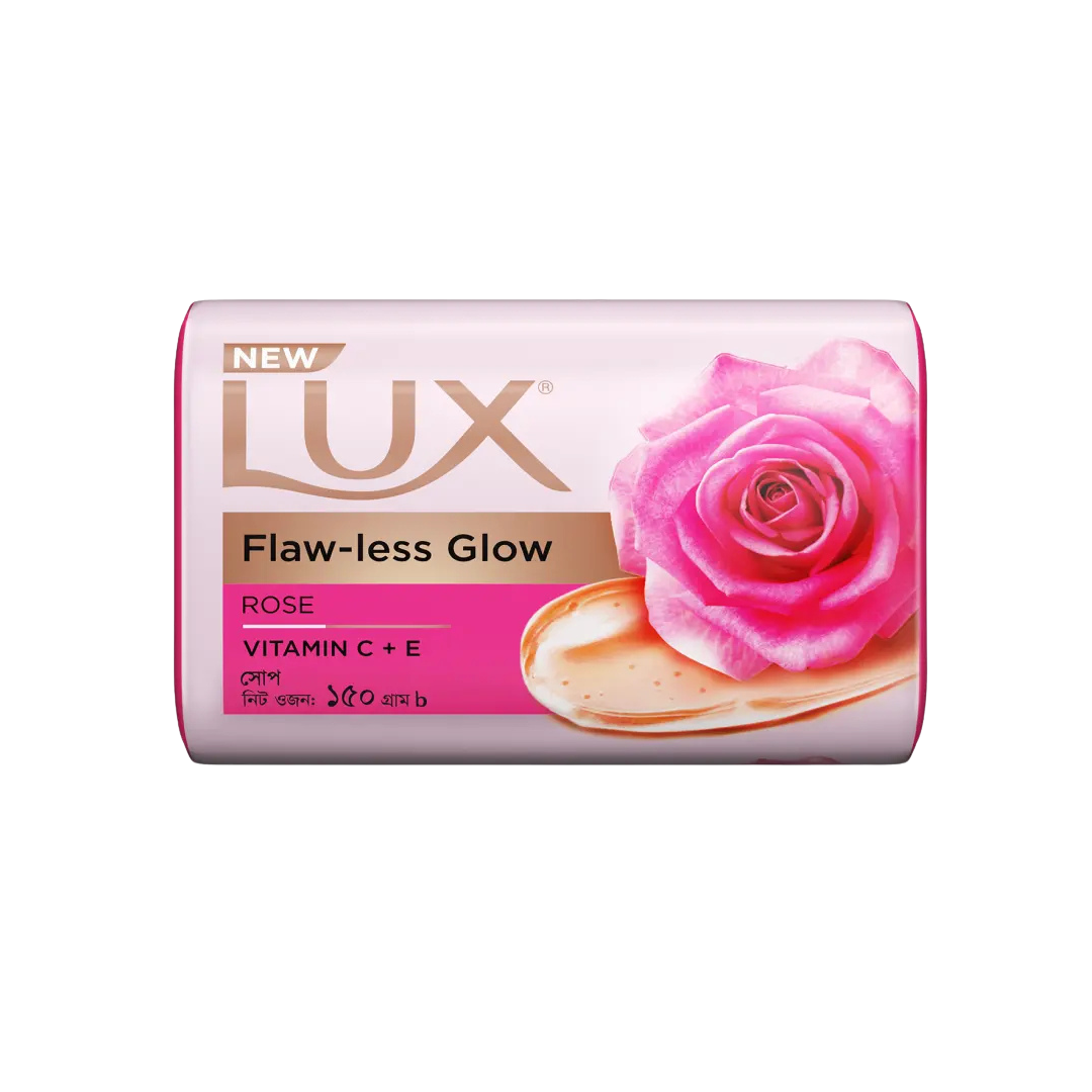 Lux Flaw -less Glow Soap Rose & Vitamin C+E 150g