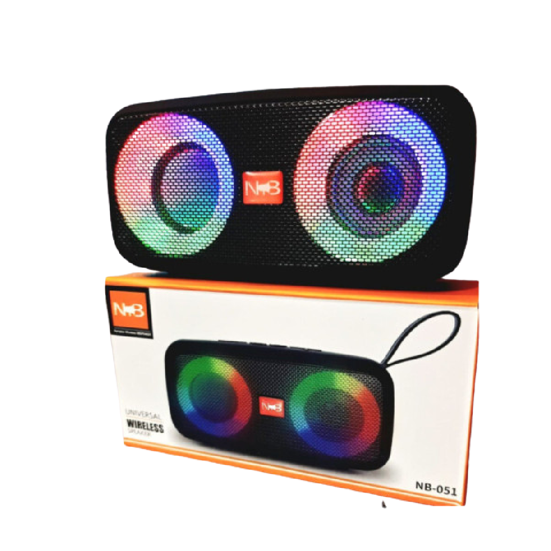 NB-051 Bluetooth, USB, SD Card & FM Radio Supported Deep Bass Colorful Lighting Effects Wireless Speaker