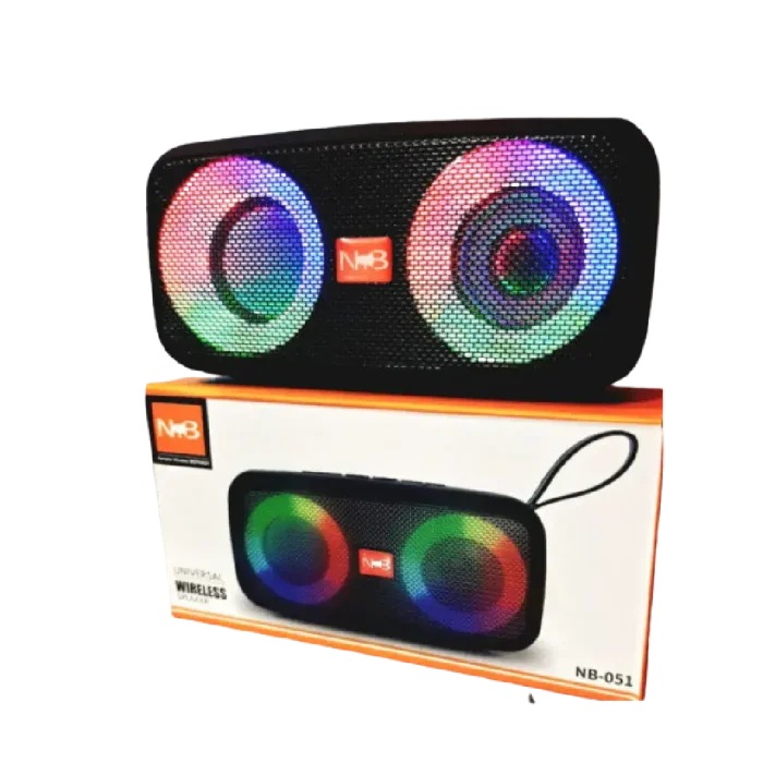 NB-051 Bluetooth, USB, SD Card & FM Radio Supported Deep Bass Colorful Lighting Effects Wireless Speaker