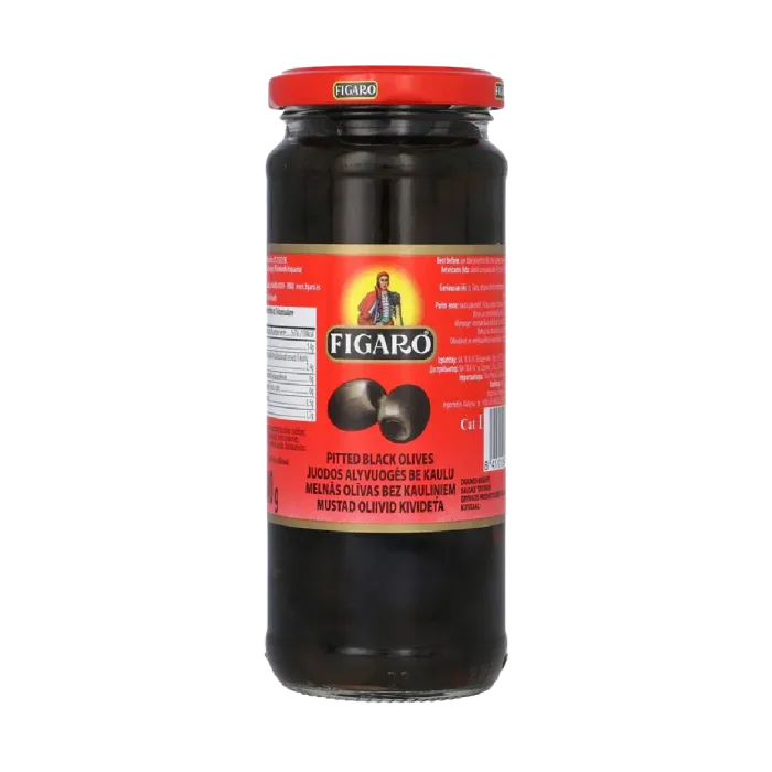 Figaro Pitted Black Olives 160g