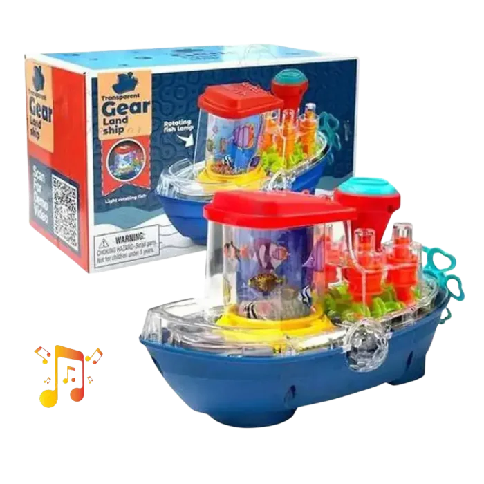 Ship gear (music, light, movement) Transparent Gear Land ship YJ388-67