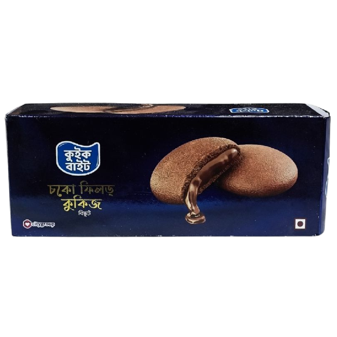 Quick Bite Choco Filled Cookies Biscuit – 175gm