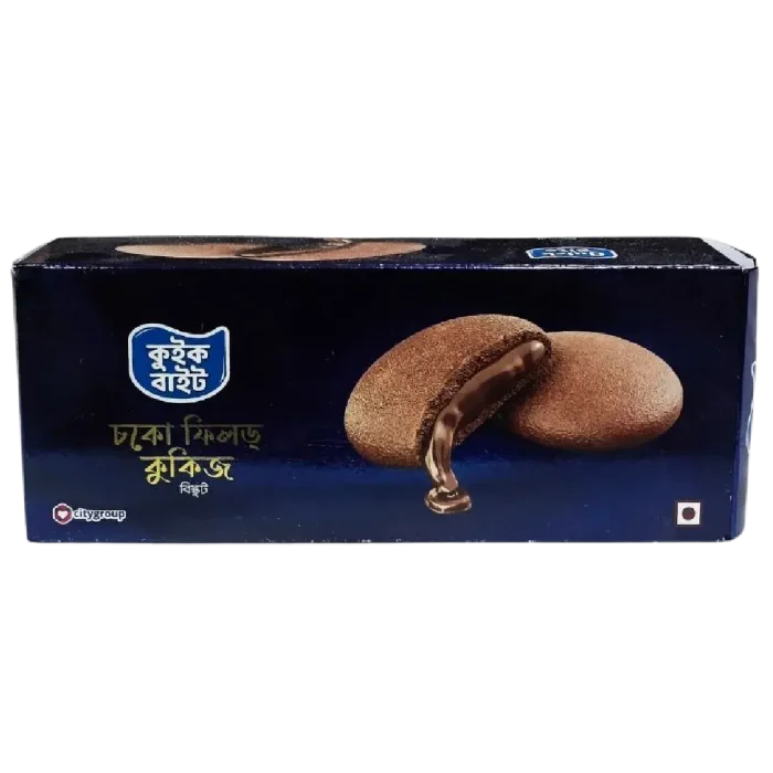 Quick Bite Choco Filled Cookies Biscuit – 175gm