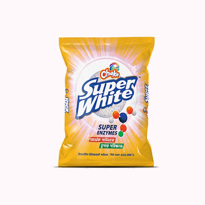 Chaka Super white Premium Detergent powder 500G