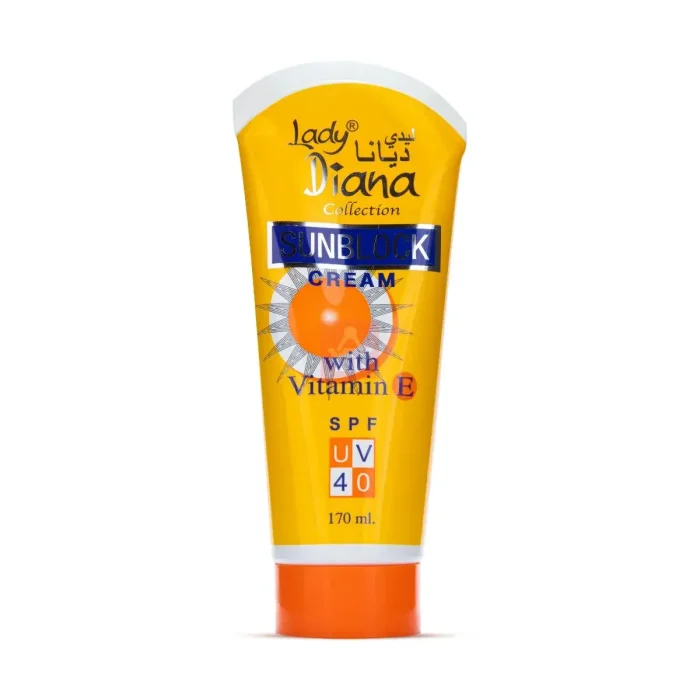 Diana Collection SunBlock Cream With Vitamin E S P F UV 40  170ML
