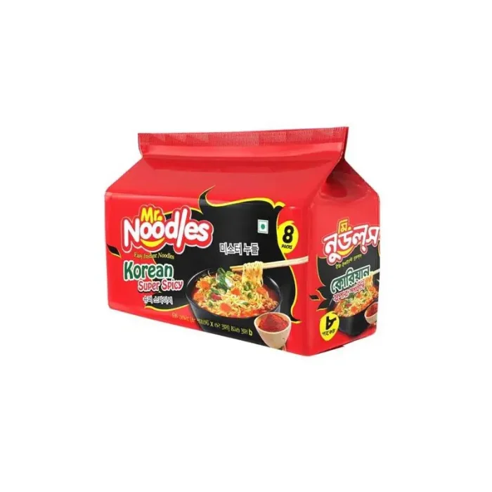 Mr Noodles Korean Super Spicy 8 Pcs x 496g