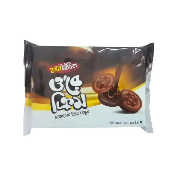 funtastic Ore Cream Chocolate Cream Biscuit 165g
