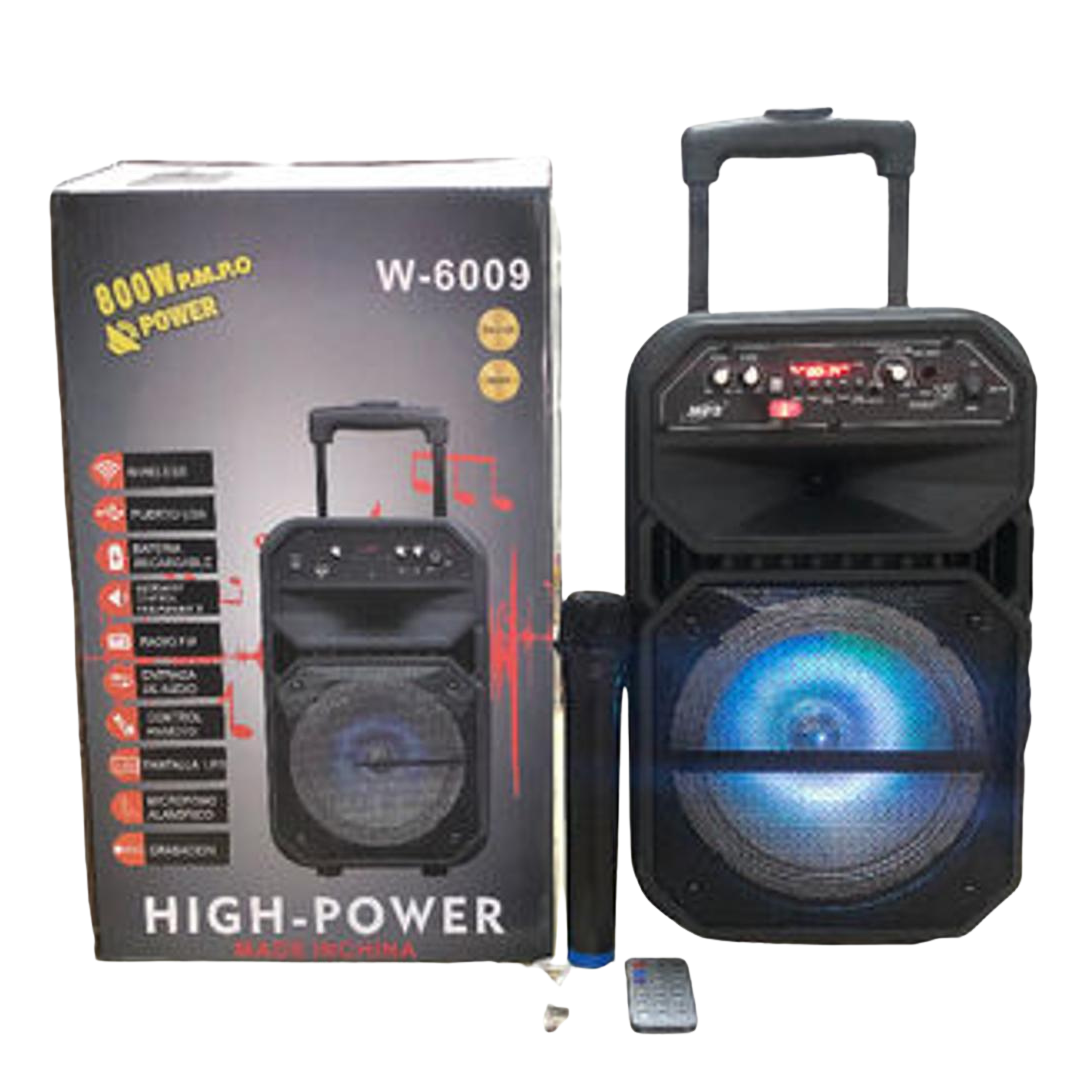 Trolly 8"blutooth box speaker with karaoke