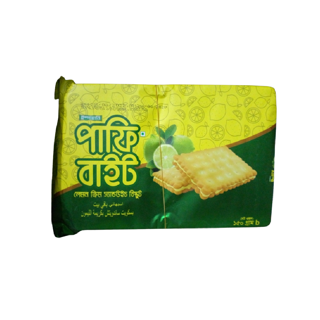 Ispahani Puffy Bite Lemon Cream Biscuit 150g