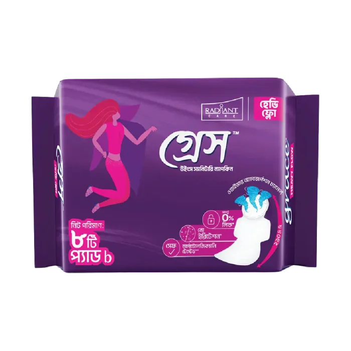 Grace Wings Sanitary Napkin 8pcs pads