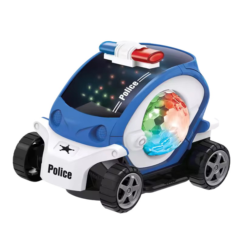 Police Car Concept Car Toy Battery 3D Lights