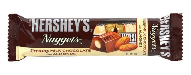 Hersheys Nuggets Milk Chocolate with Almonds 28g